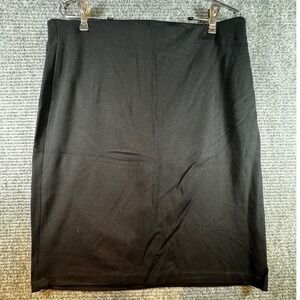 Philosophy Womens Skirt Straight‎ Pencil Knee Length Gray Back Gold Zip Size 14